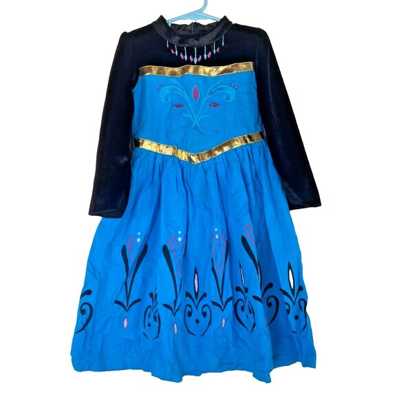 DISNEY FROZEN ANNA HALLOWEEN DRESS COSTUME PLAY GIRLS -Sz SMALL 4/5 TODDLER 110 - Picture 2 of 11